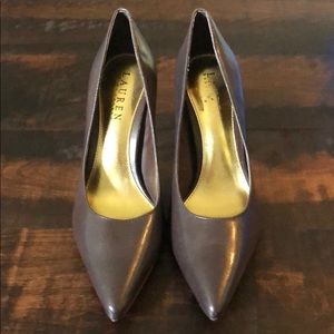 Ralph Lauren Brown Point toe heels size 6.5